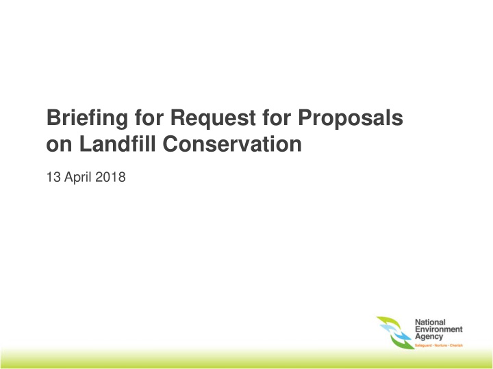 briefing for request for proposals on landfill
