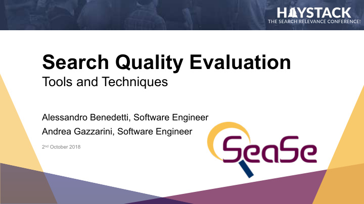 search quality evaluation