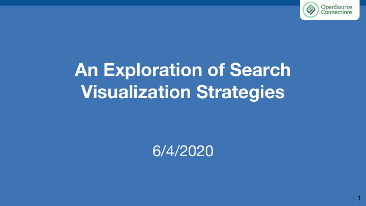 an exploration of search visualization strategies