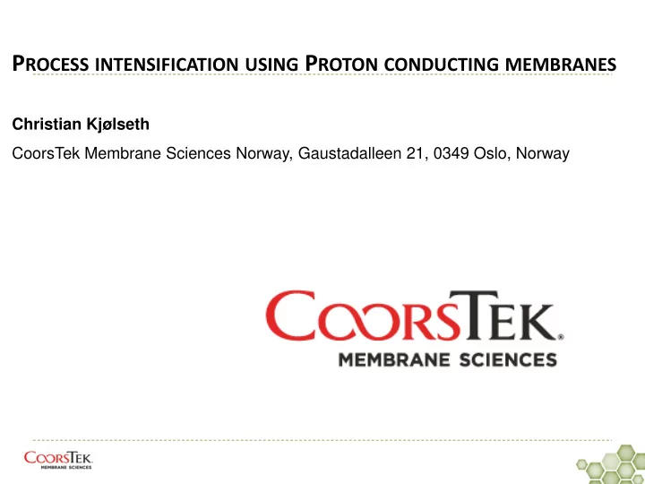 and oxygen transport membrane otm technologies to offer