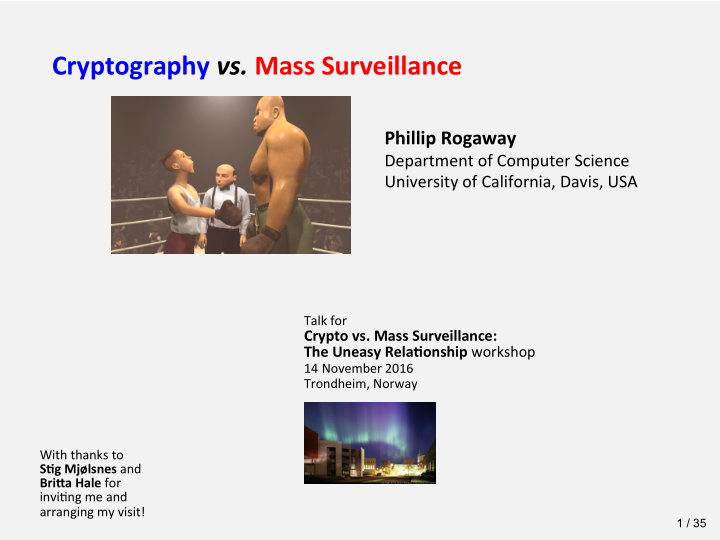 cryptography vs mass surveillance
