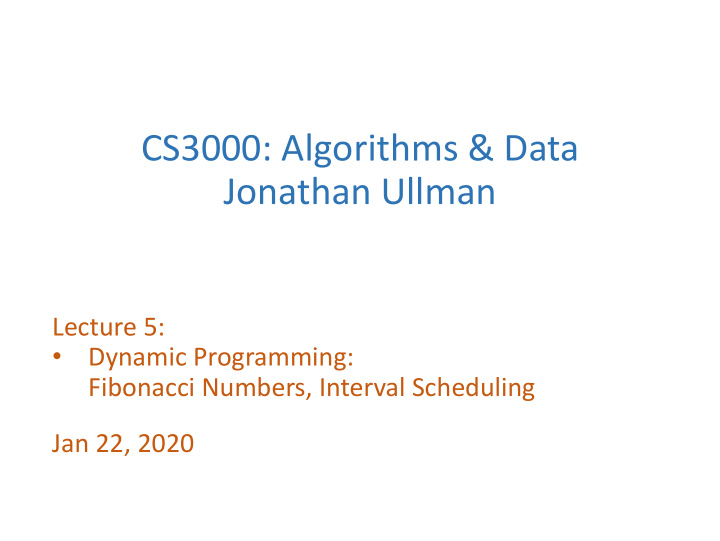 cs3000 algorithms data jonathan ullman