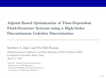 Adjoint-Based Optimization of Time-Dependent  Fluid-Structure Systems using a High-Order