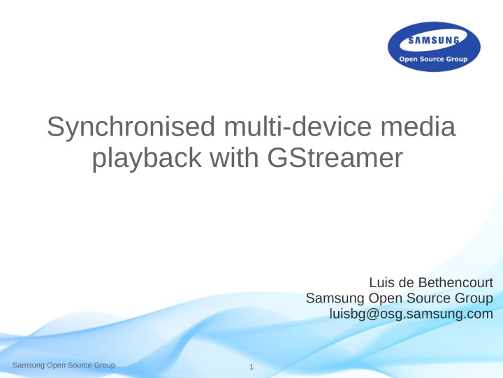 synchronised multi device media playback with gstreamer