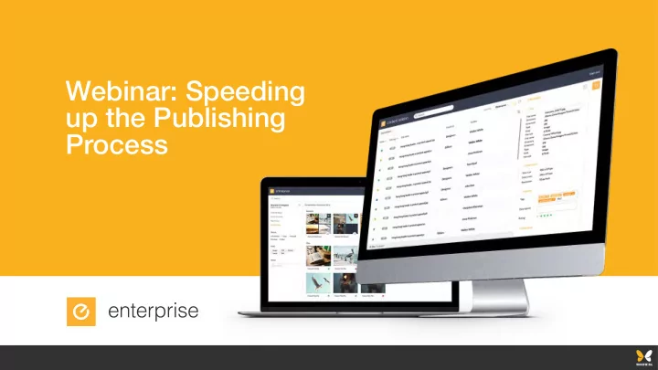 webinar speeding up the publishing process leonie may tom