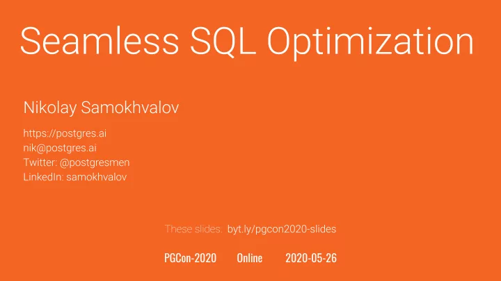 pgcon 2020 online 2020 05 26 database systems 2002 2005