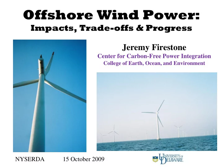 offshore wind power
