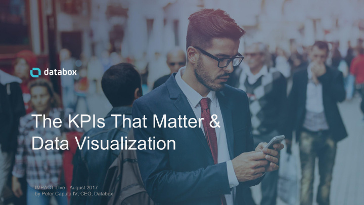 the kpis that matter data visualization