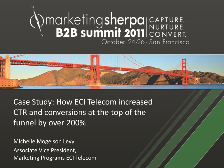 case study how eci telecom increased ctr and conversions