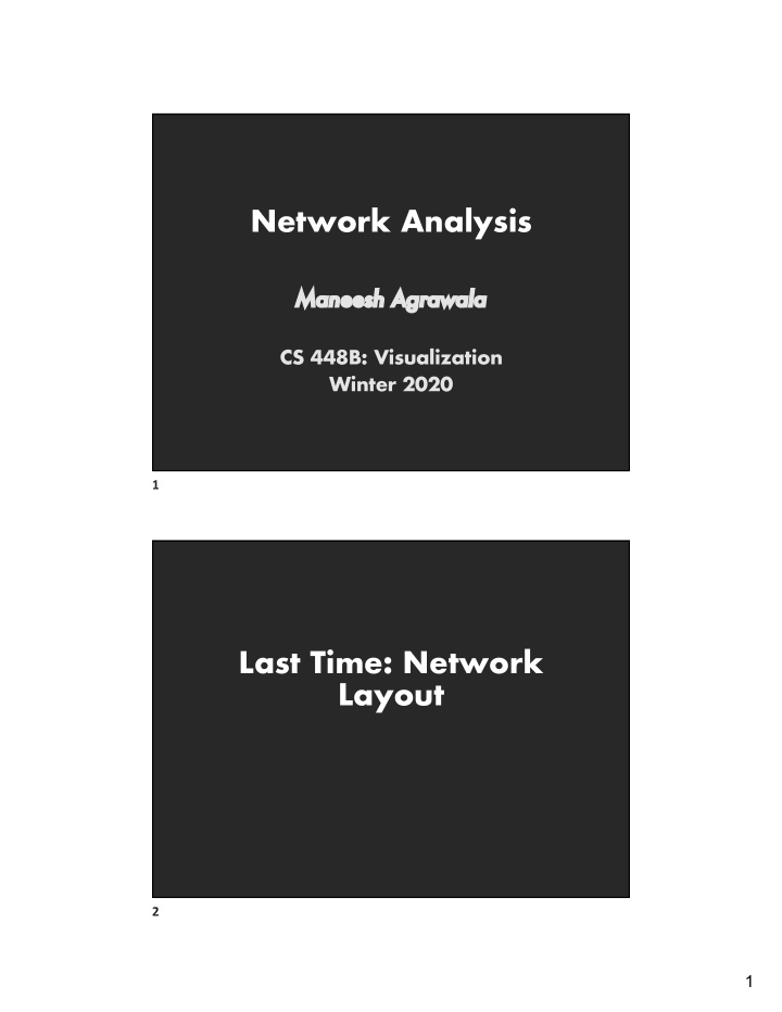 network analysis