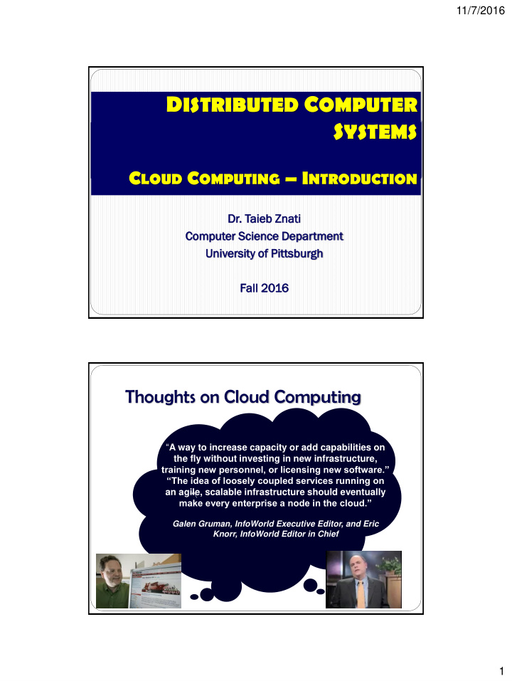 thoughts on cloud computing