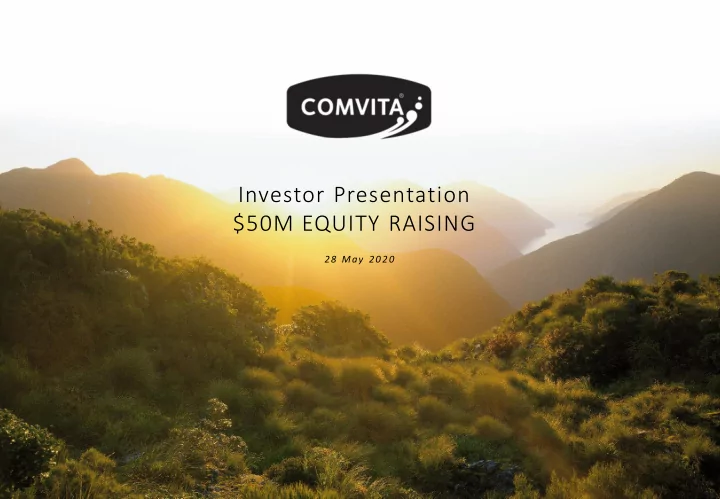 investor presentation