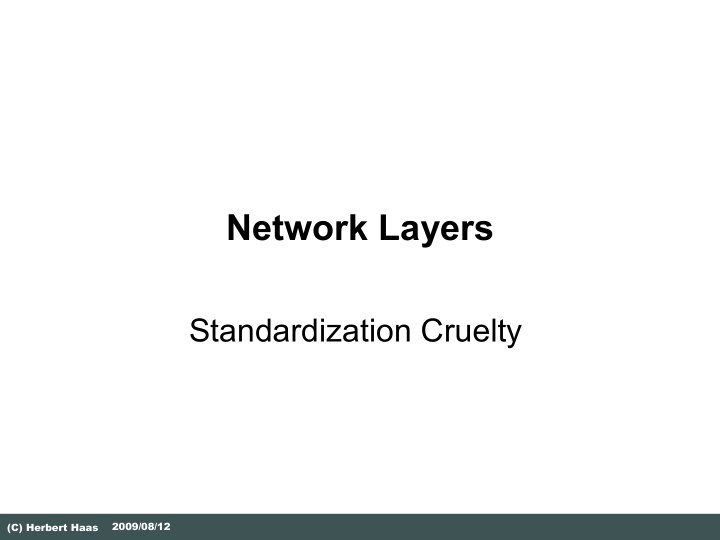 network layers