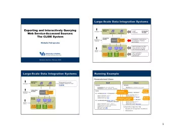 What queries can the  Domain  mediator answer for me?  Developer  CLIDE  Schema  Schema