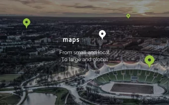 From small and local  To large and global  1  MapsPeople in short  MapsIndoors  Google Maps