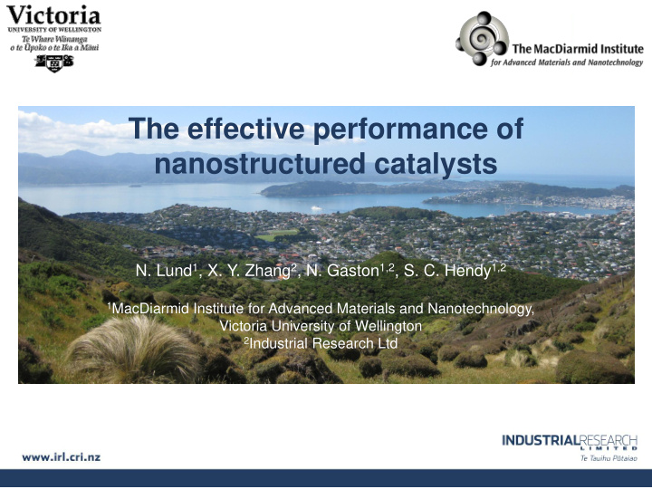 nanostructured catalysts