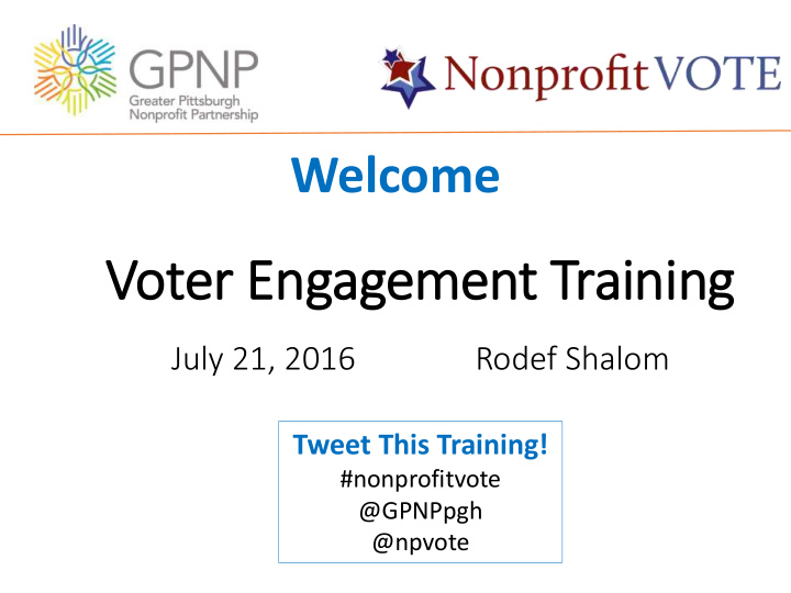 voter engagement training