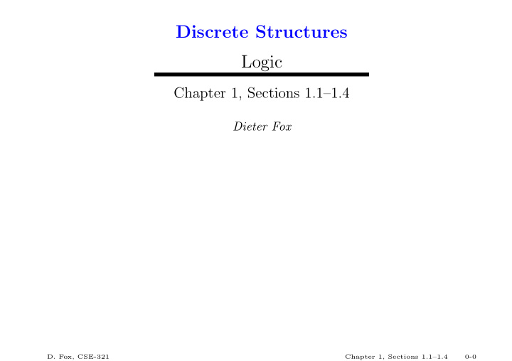 discrete structures logic