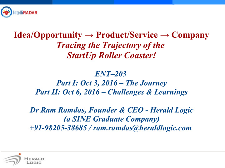 idea opportunity product service company tracing the