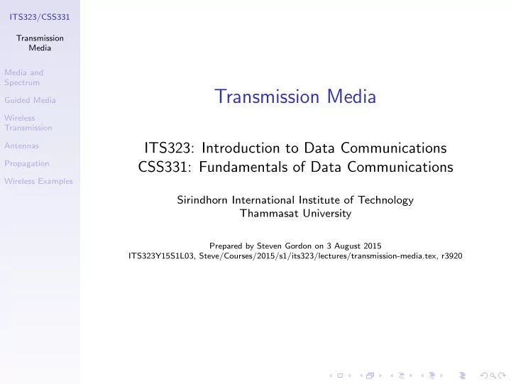 transmission media