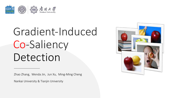 gradient induced co saliency detection