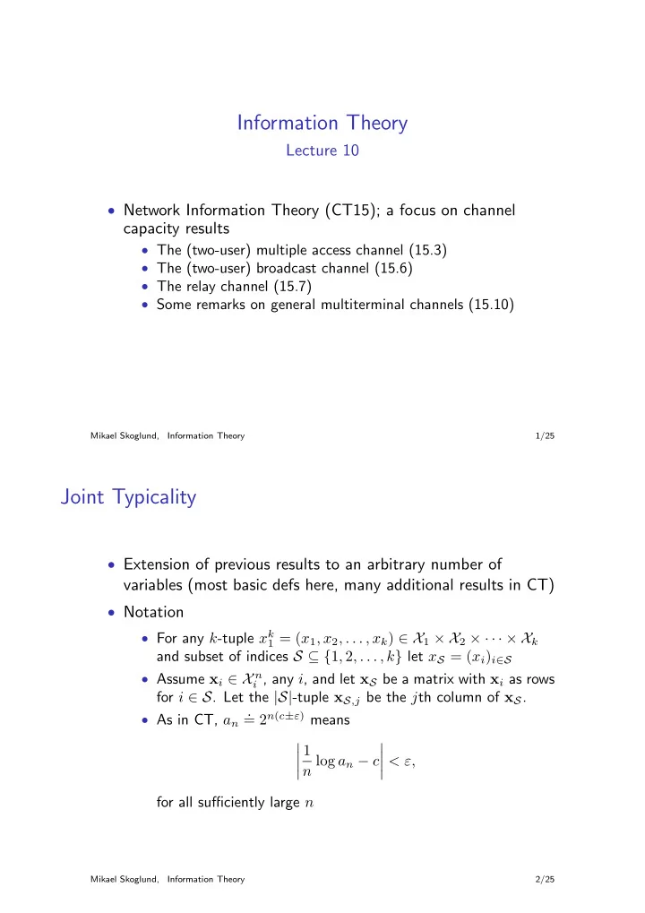 information theory