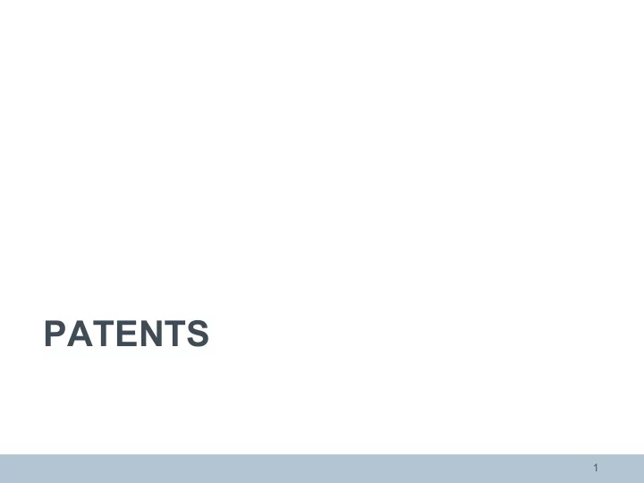 patents