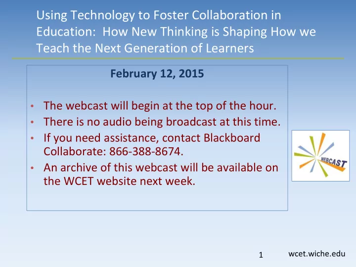 using technology to foster collaboration in education how