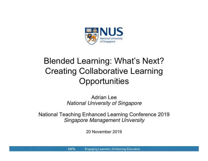 blended learning what s next creating collaborative