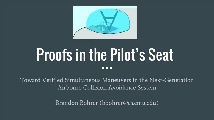 proofs in the pilot s seat