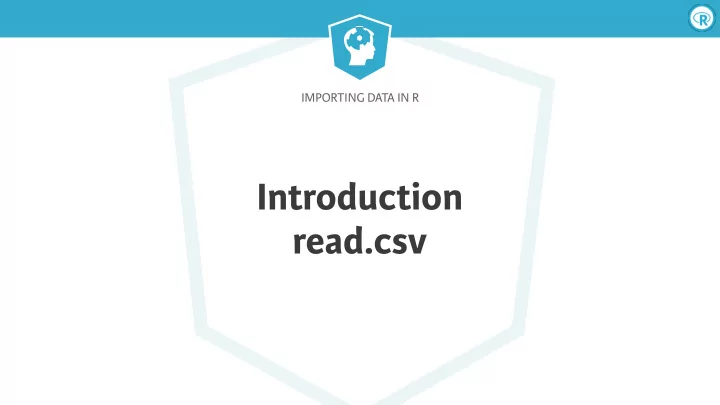 introduction read csv