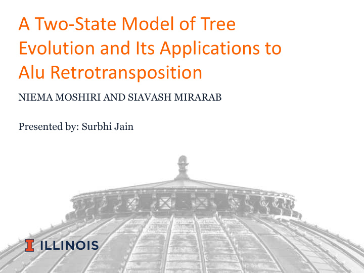 a two state model of tree evolution and its applications