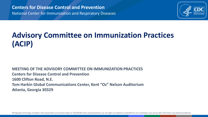advisory committee on immunization practices acip
