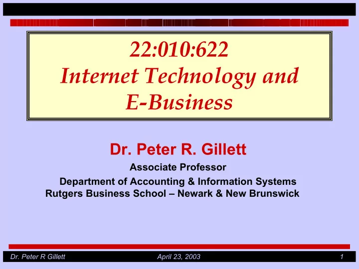 22 010 622 internet technology and e business