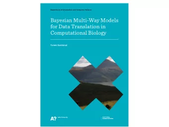 i-  i  e  nc  e  Baye  sian Mul  t  Way Mo  S  de  l  s  fo  r D  at  a T  ransl  at  c  r  n in  r