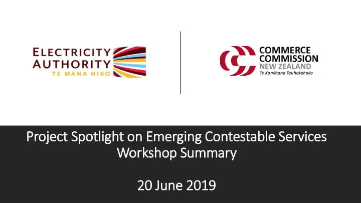 project spotlight on emerging contestable services work