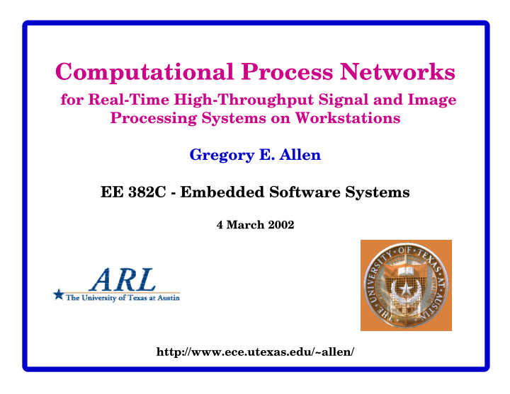 computational process networks