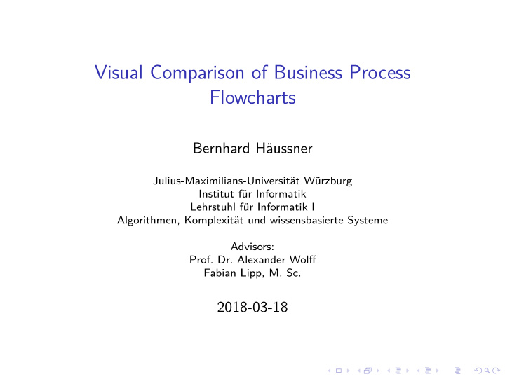 visual comparison of business process flowcharts