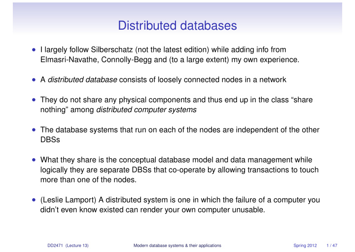 distributed databases