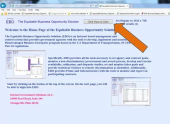 Splash Screen  important messages from  Main Office EBO Team are listed here.  schedule for