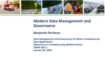 Modern Data Management and  Governance  Benjamin Pecheux  Data Management and Governance for Better