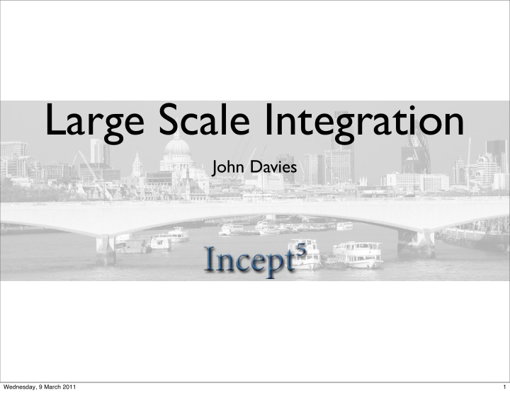 large scale integration