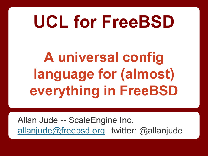 ucl for freebsd