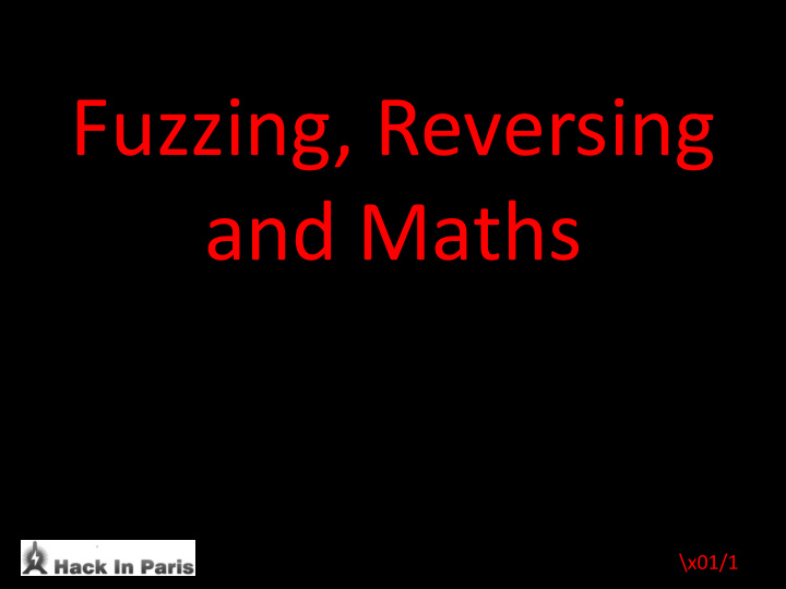 fuzzing reversing