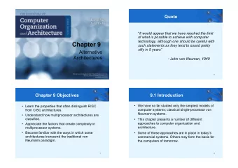 Chapter 9  such statements as they tend to sound pretty  silly in 5 years  Alternative