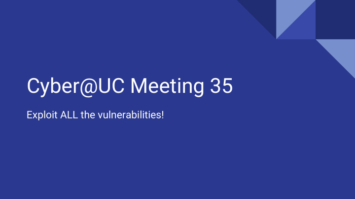 cyber uc meeting 35