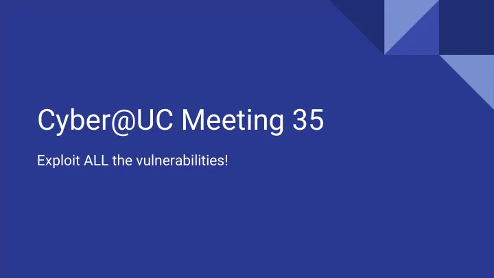 cyber uc meeting 35