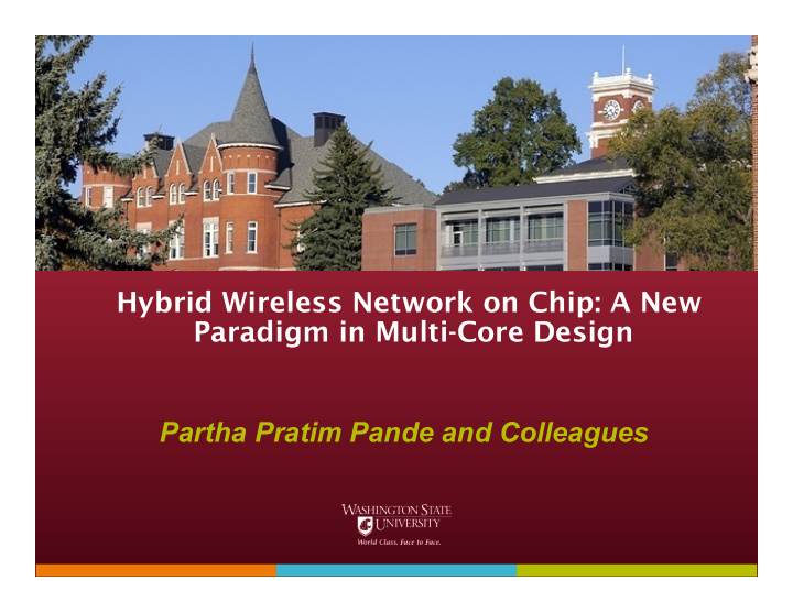 hybrid wireless network on chip a new paradigm in multi