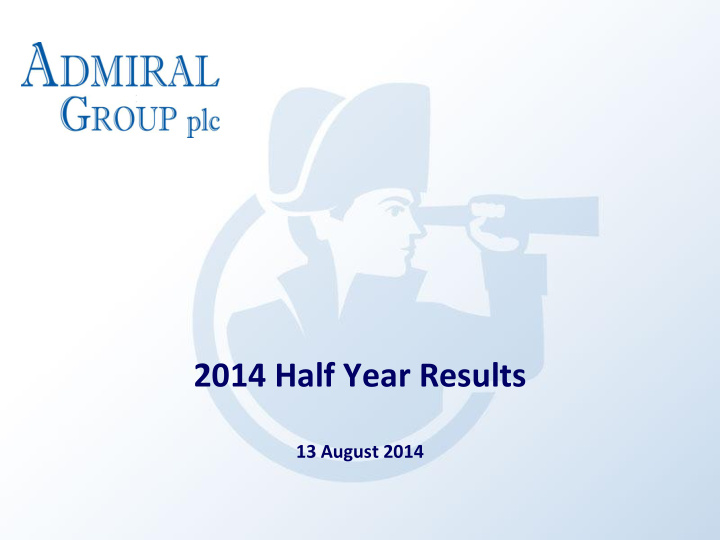 2014 half year results