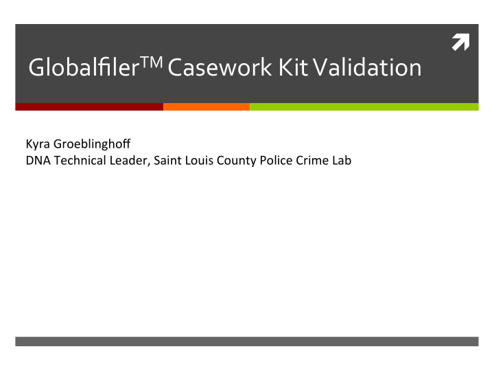 globalfiler tm casework kit validation